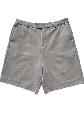 ASOS Men's Flat Front Shorts Size 34 Gray Business Casual Golf Vacation Office